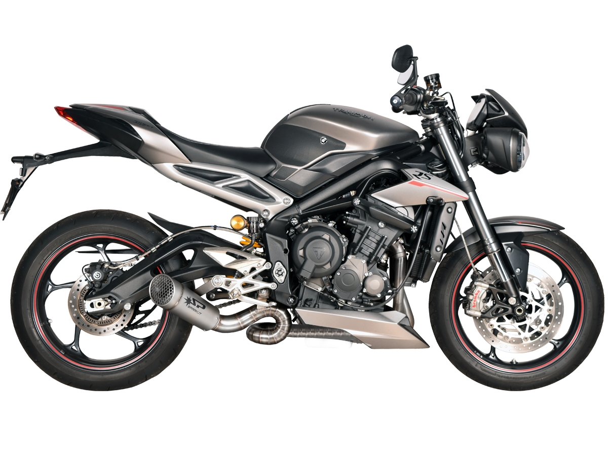 SPARK TRIUMPH STREET TRIPLE 765 "GRID-O" FULL EXHAUST SYSTEM (2017+) - Howling Moto