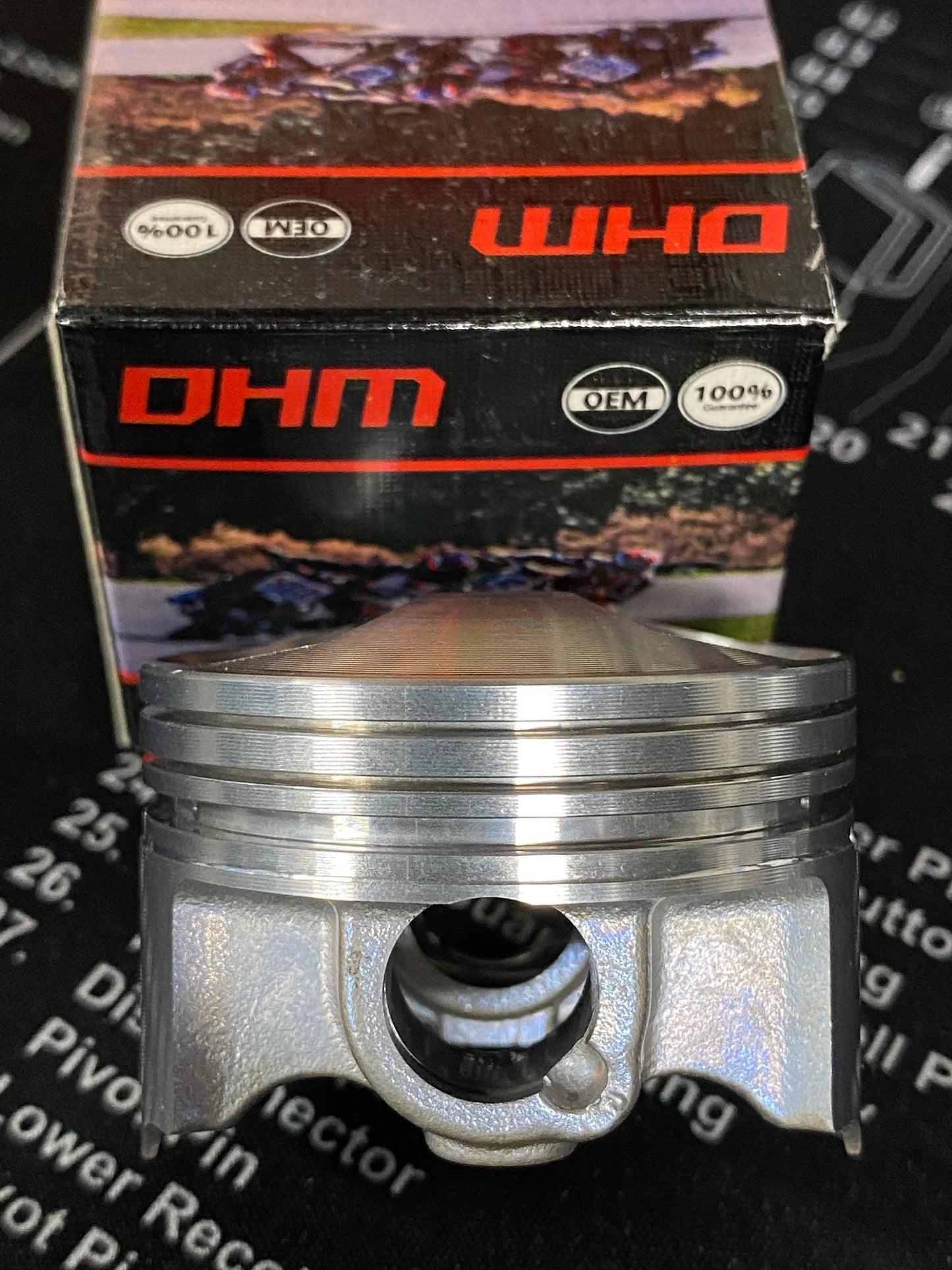 DHM Honda CRF110 High Compression Stock Bore Piston - Howling Moto