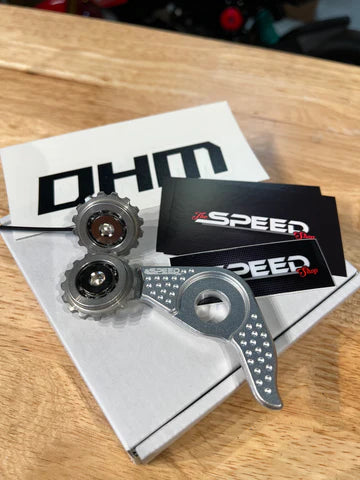 The Speed Shop Black Roller Bearing Tensioner Arm for the OG/SF Honda Grom / Monkey