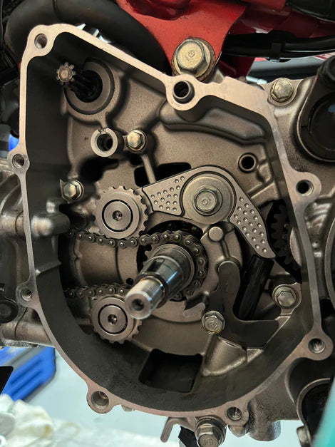 The Speed Shop Black Roller Bearing Tensioner Arm for the OG/SF Honda Grom / Monkey