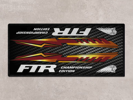 Designed Pit Mat for Indian FTR Championship Edition Motorcycle - MM7319 - Howling Moto