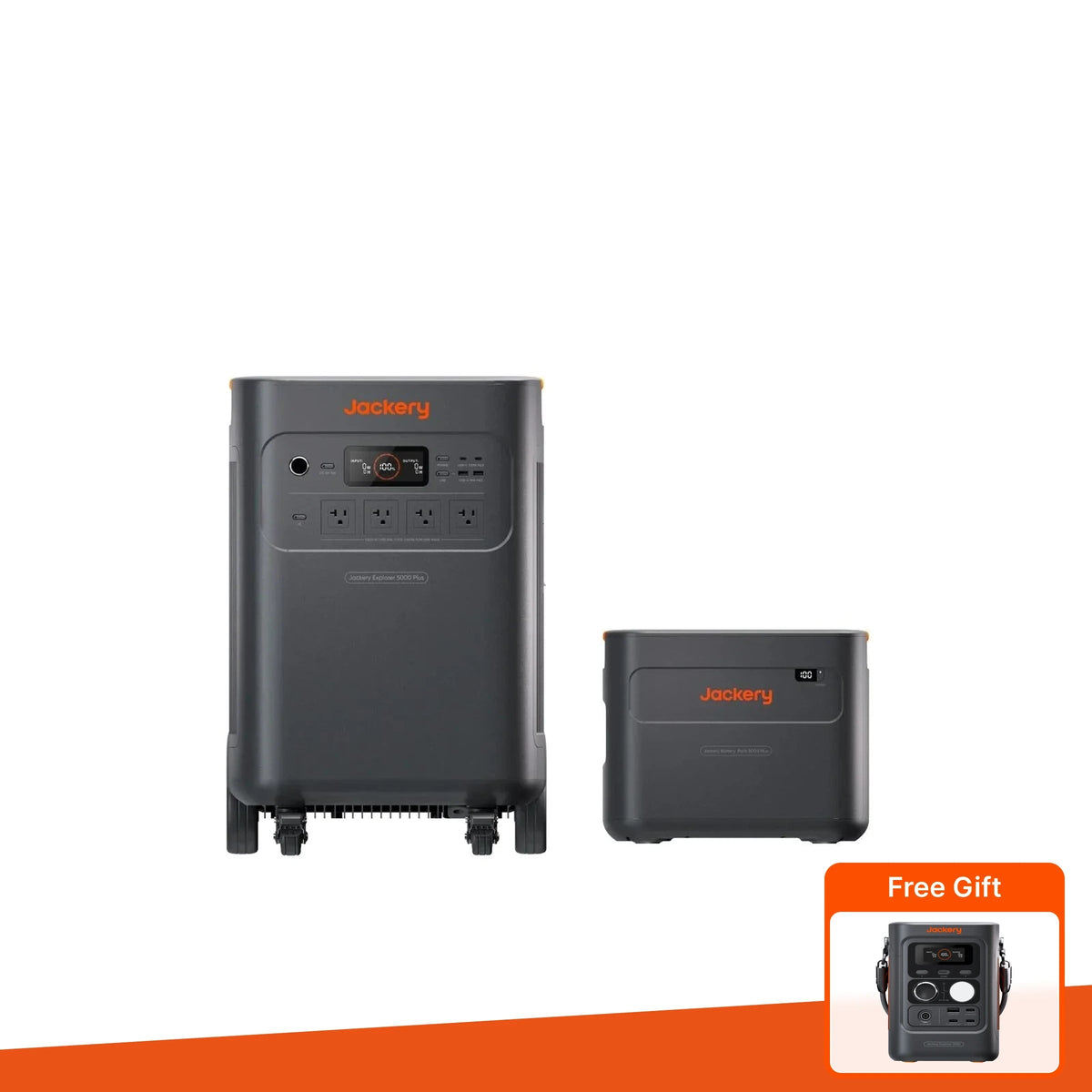 Jackery Solar Generator 5000 Plus portable power station with high-capacity battery and solar charging capability