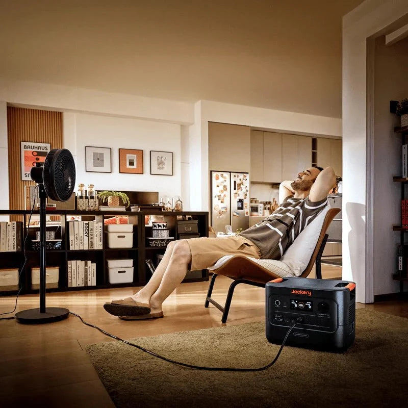 Jackery Solar Generator HomePower 3000 with multiple power outlets and solar panel input, portable outdoor backup power system.