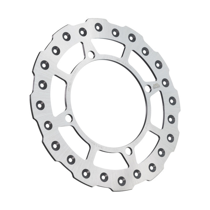 JT Self-Cleaning Rear Brake Rotor for off-road vehicles, showing the durable metal construction and vented design for heat dissipation.