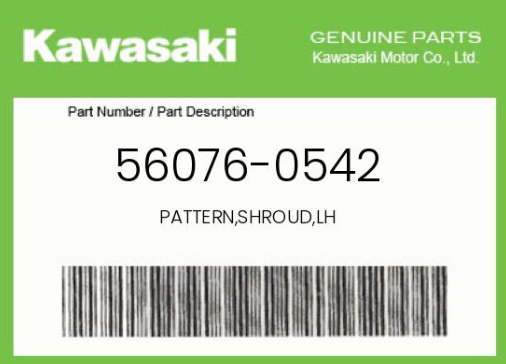 Kawasaki Z125 Decal Pattern Shroud - Howling Moto