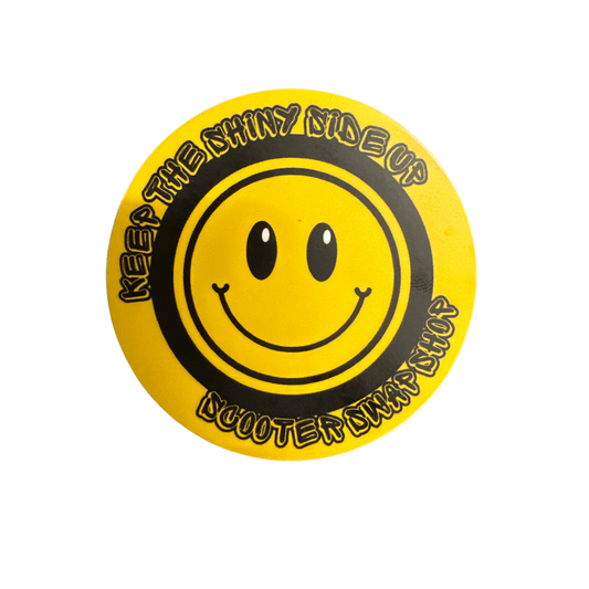 Keep the Shiny Side Up Circle Sticker - Howling Moto
