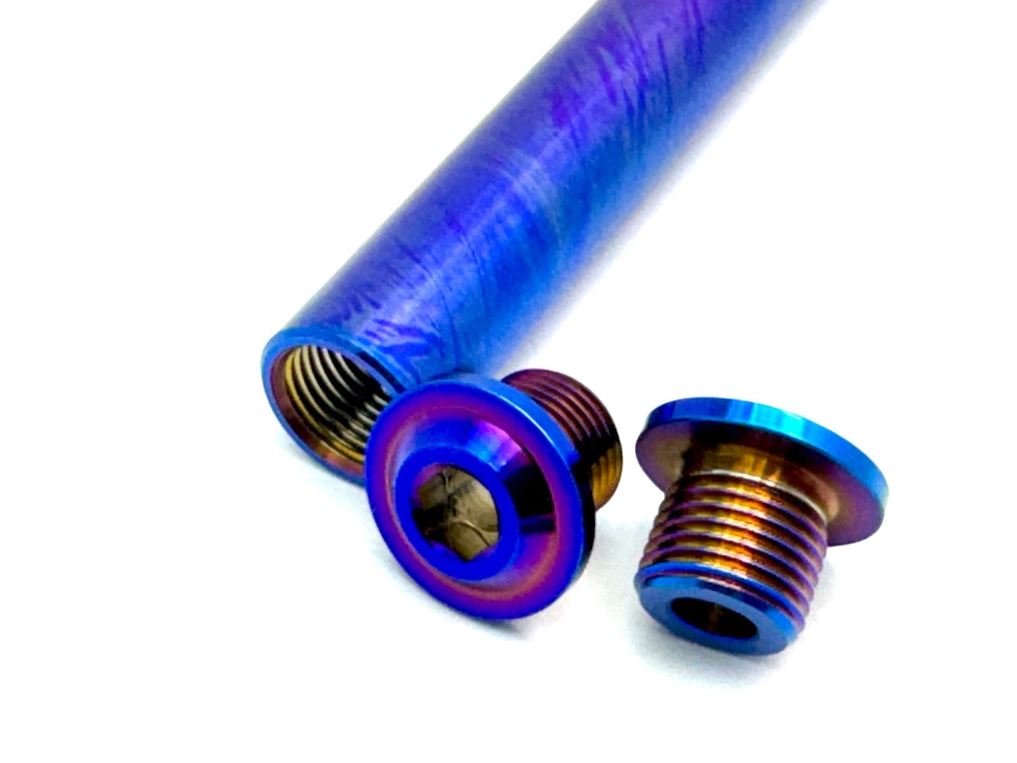 KKE Fork Custom Titanium Axle and Two Axle End-Bolts - Howling Moto