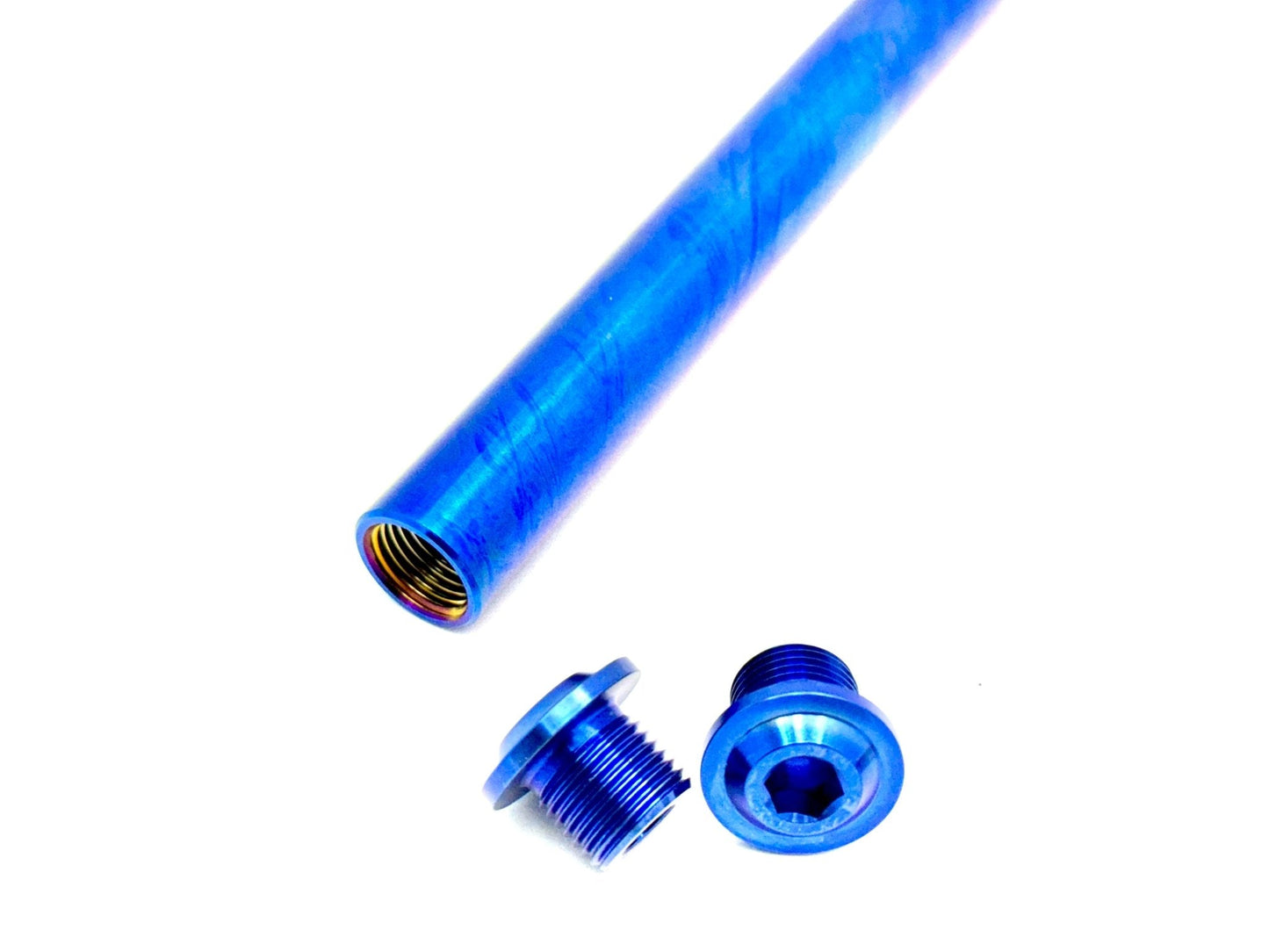 KKE Fork Custom Titanium Axle and Two Axle End-Bolts - Howling Moto