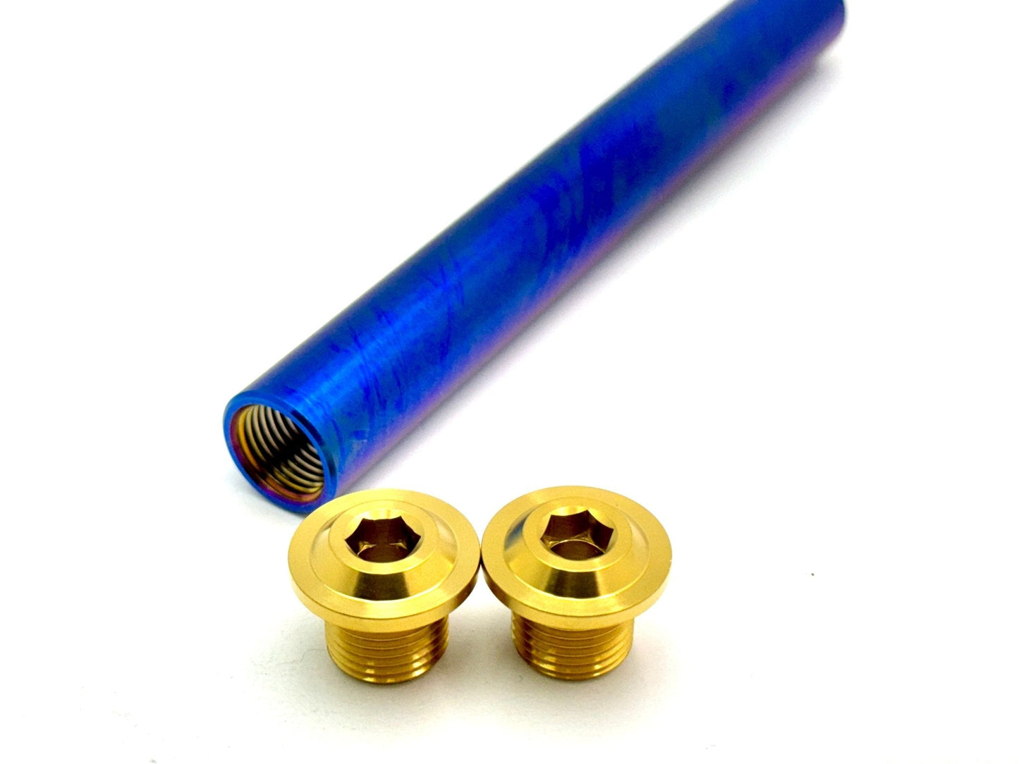 KKE Fork Custom Titanium Axle and Two Axle End-Bolts - Howling Moto