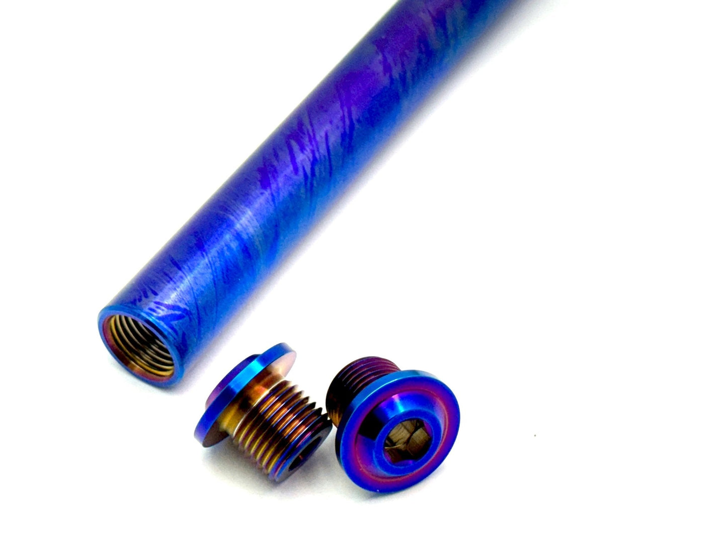 KKE Fork Custom Titanium Axle and Two Axle End-Bolts - Howling Moto