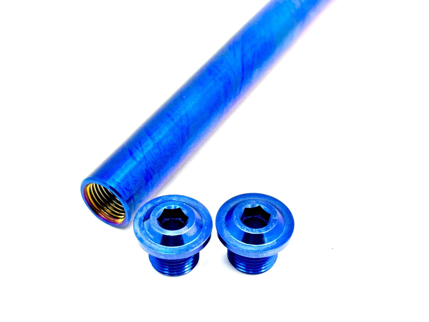 KKE Fork Custom Titanium Axle and Two Axle End-Bolts - Howling Moto