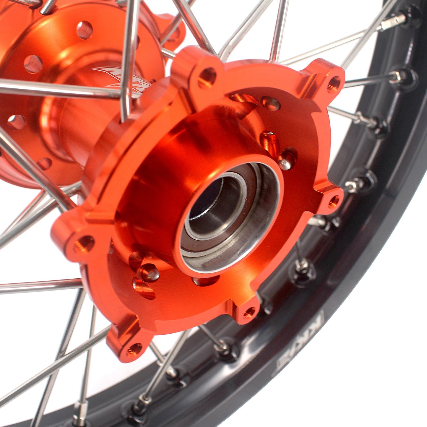 KKE 19/16 Factory Size Kids Big Wheels Rims Fit KTM SX 85 2025 Orange - Howling Moto