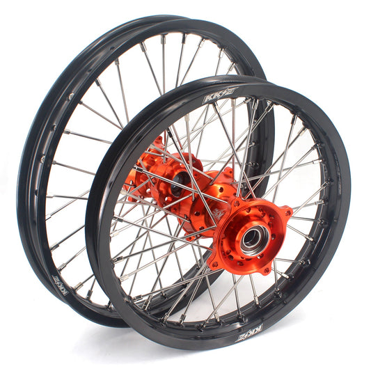 KKE 19/16 Factory Size Kids Big Wheels Rims Fit KTM SX 85 2025 Orange - Howling Moto