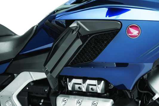 Kuryakyn Air Deflectors for 2018-2021 Honda Gold Wing in dark smoke, designed for aerodynamic comfort and style.