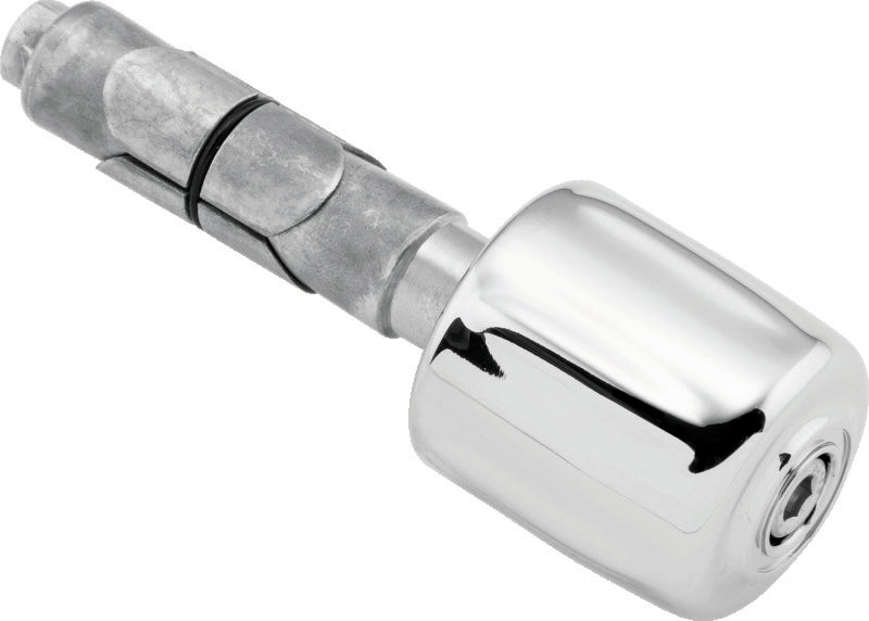 Chrome clutch side matching bar end weight for Kuryakyn motorcycle handlebar, part 6288.