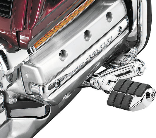 Kuryakyn, Kuryakyn Ergo With Dually ISO Pegs Chrome – Adjustable Motorcycle Foot Pegs for Comfort and Performance