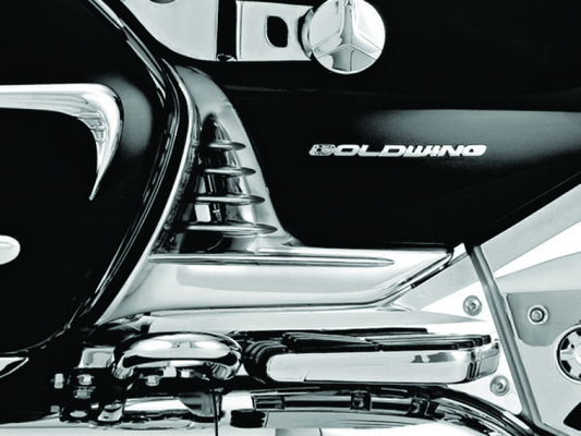 Kuryakyn, Kuryakyn Louvered Battery Box Cover for Honda GL1800 Gold Wing (2001-2005) in Chrome