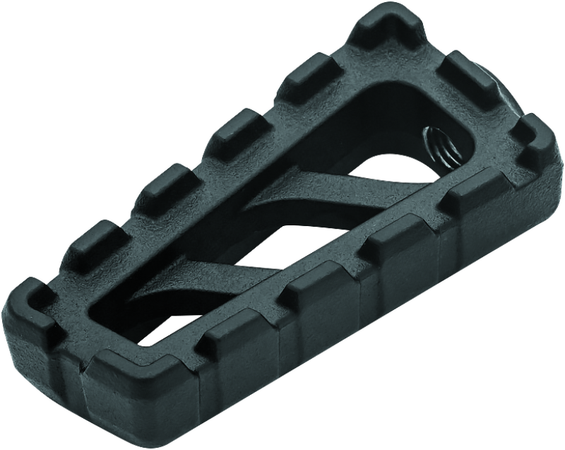 Kuryakyn Riot shift peg in satin black for Harley-Davidson motorcycles, featuring a sleek, durable design for custom riding style.