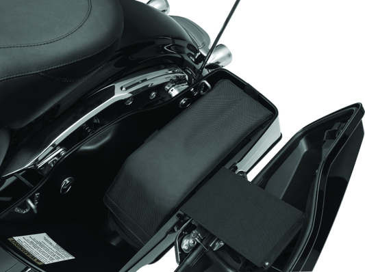 Kuryakyn Saddlebag Cooler Black designed to keep beverages cold, ideal for powersports adventures with durable construction.