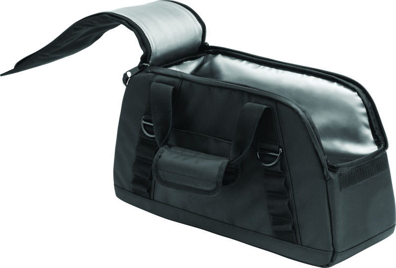 Kuryakyn Saddlebag Cooler Black for powersports, keeps beverages cold during adventures, with durable black finish.
