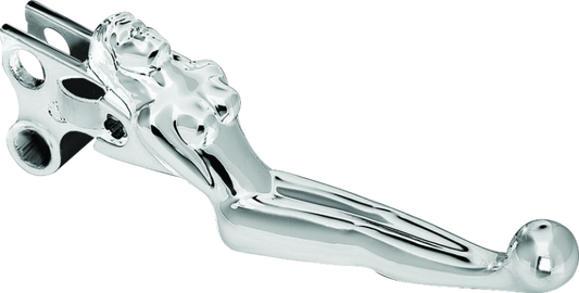 Chrome Kuryakyn Silhouette Levers for Harley Davidson models with cable controls, designed for 1996 and newer motorcycles.