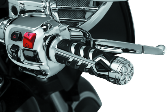 Kuryakyn, Kuryakyn Spear Grips for 2014-2017 Indian Motorcycles Chrome Part 5635
