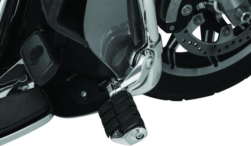 Kuryakyn Tour-Tech cruise mounts with 4-inch arm for powersports vehicles, showing the sturdy mounting hardware and design