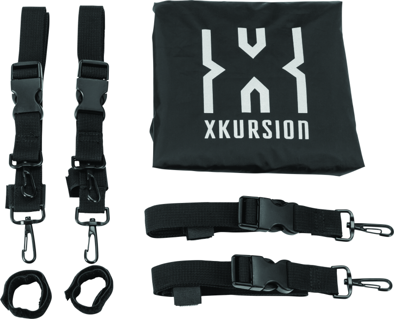 Kuryakyn Xkursion XS Steward Roll Bag for powersports vehicles, compact storage bag with durable material and adjustable straps.
