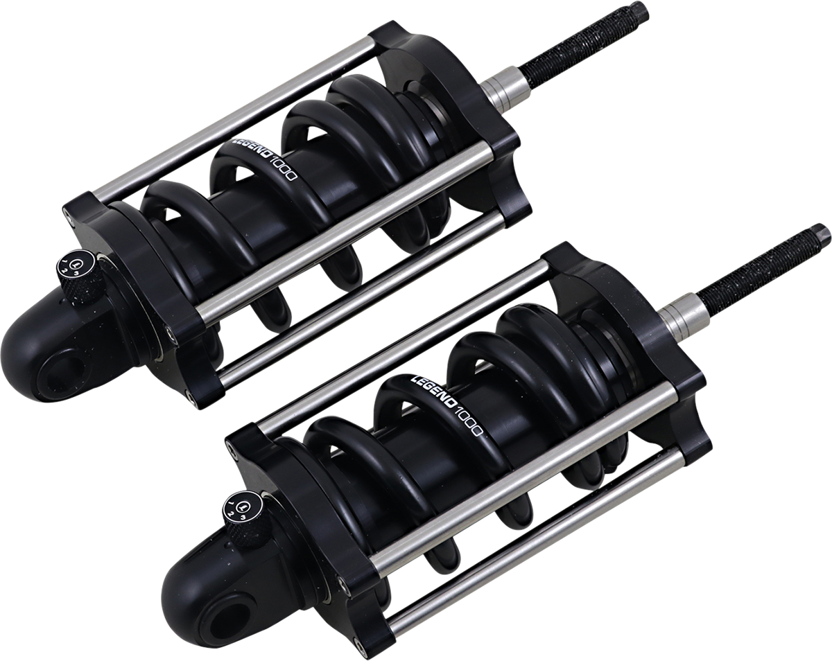 Legend Suspension Revo-A shock absorber, 12.25-inch heavy-duty coil for 2000-2017 Softail motorcycles, durable suspension component.