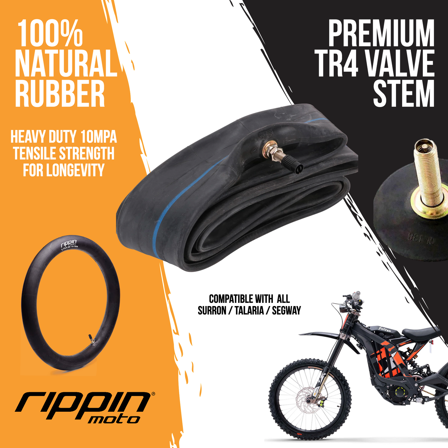 70/100-19 E-Moto Motorcycle Inner Tube (2.75/3.00-19) for Surron, E-Ride PRO & Talaria - Howling Moto