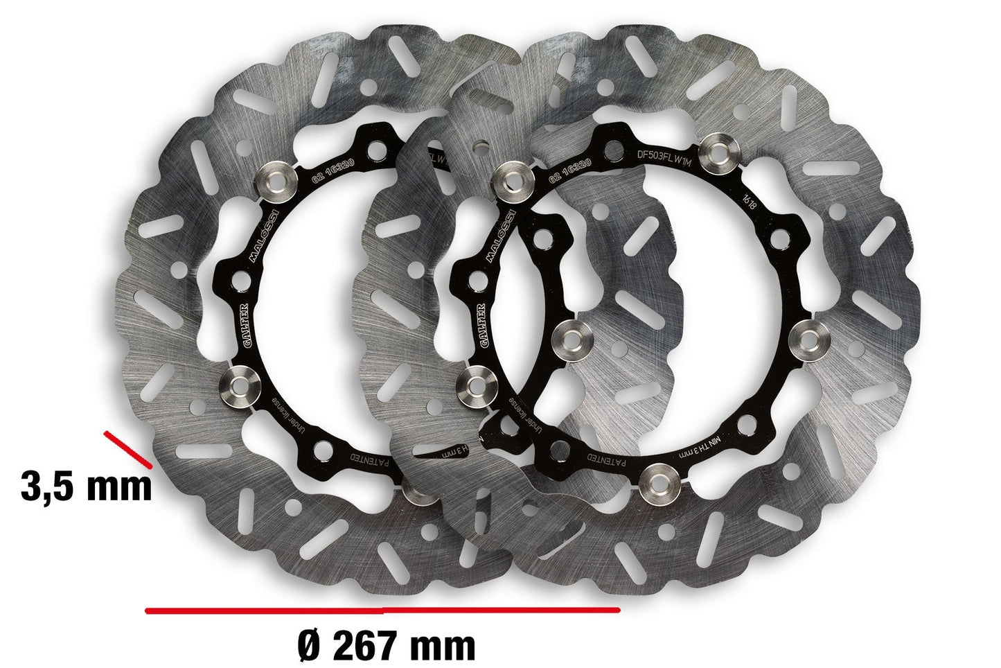 Malossi Front rotor kit for TMAX - Howling Moto
