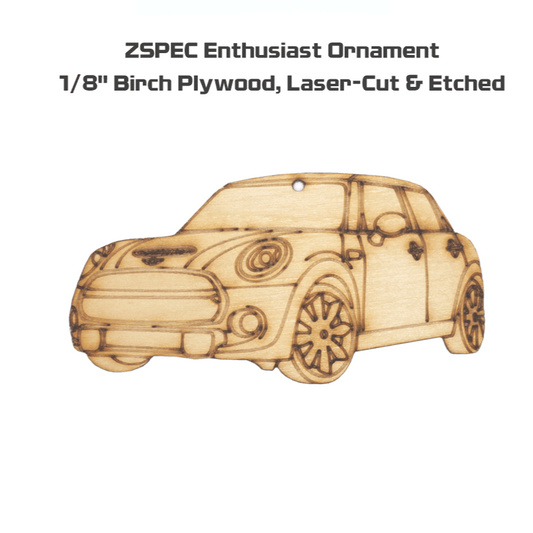 ZSPEC Laser-Engraved Birch Ornament, Style: Mini, ~5-inch Wide - Howling Moto