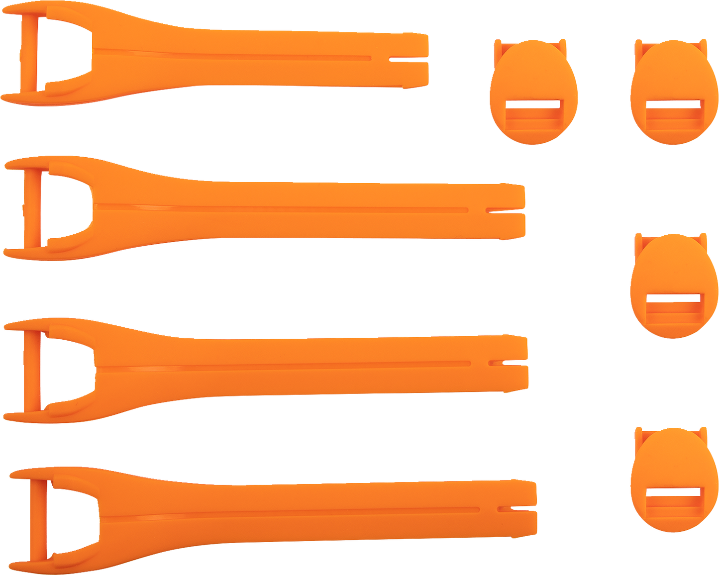 MOOSE OFFROAD Qualifier Boot Strap Kit - Orange, Size 7-9, Part Number 3430-1014