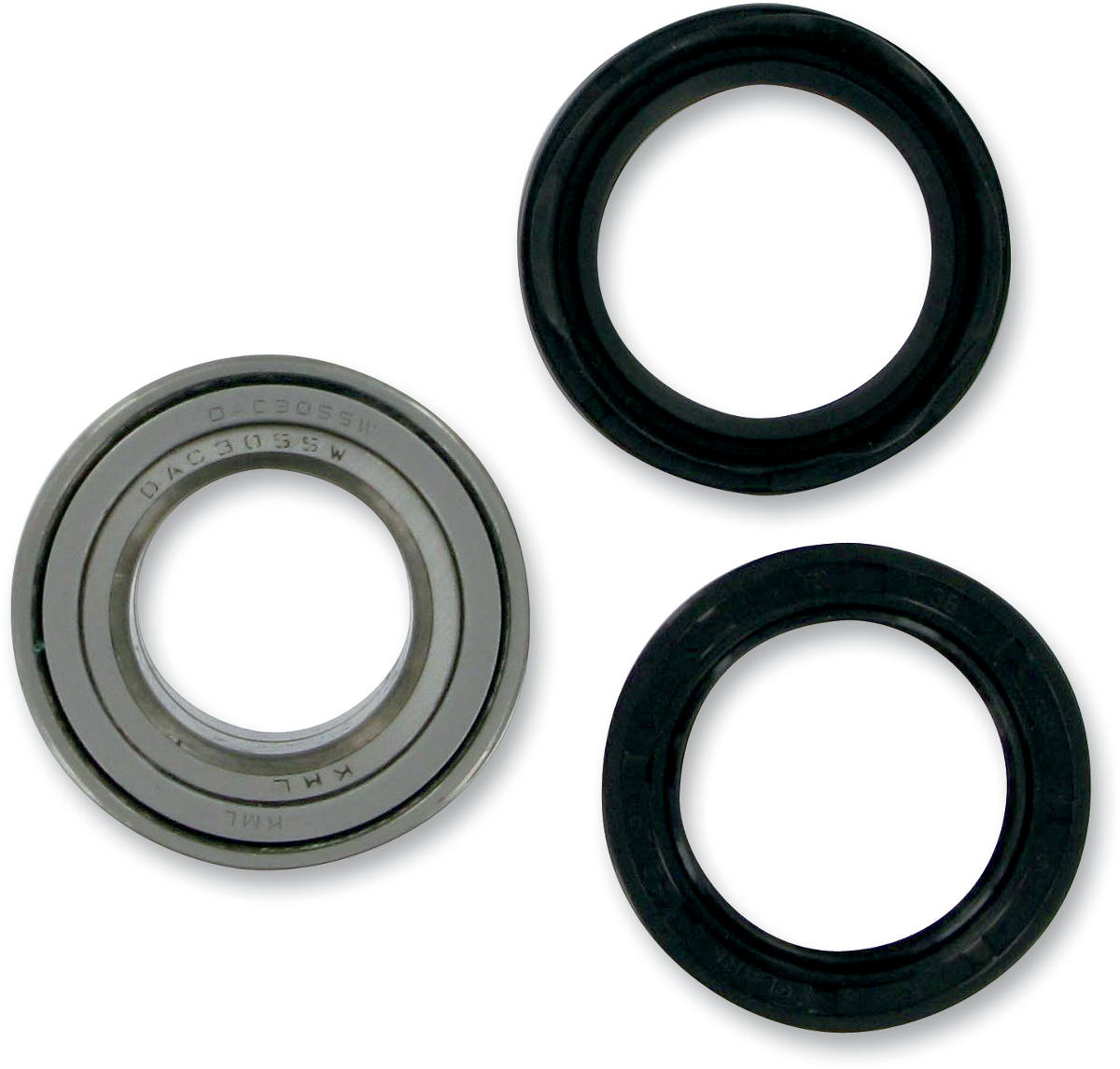 Moose Offroad front wheel bearing kit for Kawasaki and Suzuki motorcycles, part 25-1497, with bearings and seals in package.