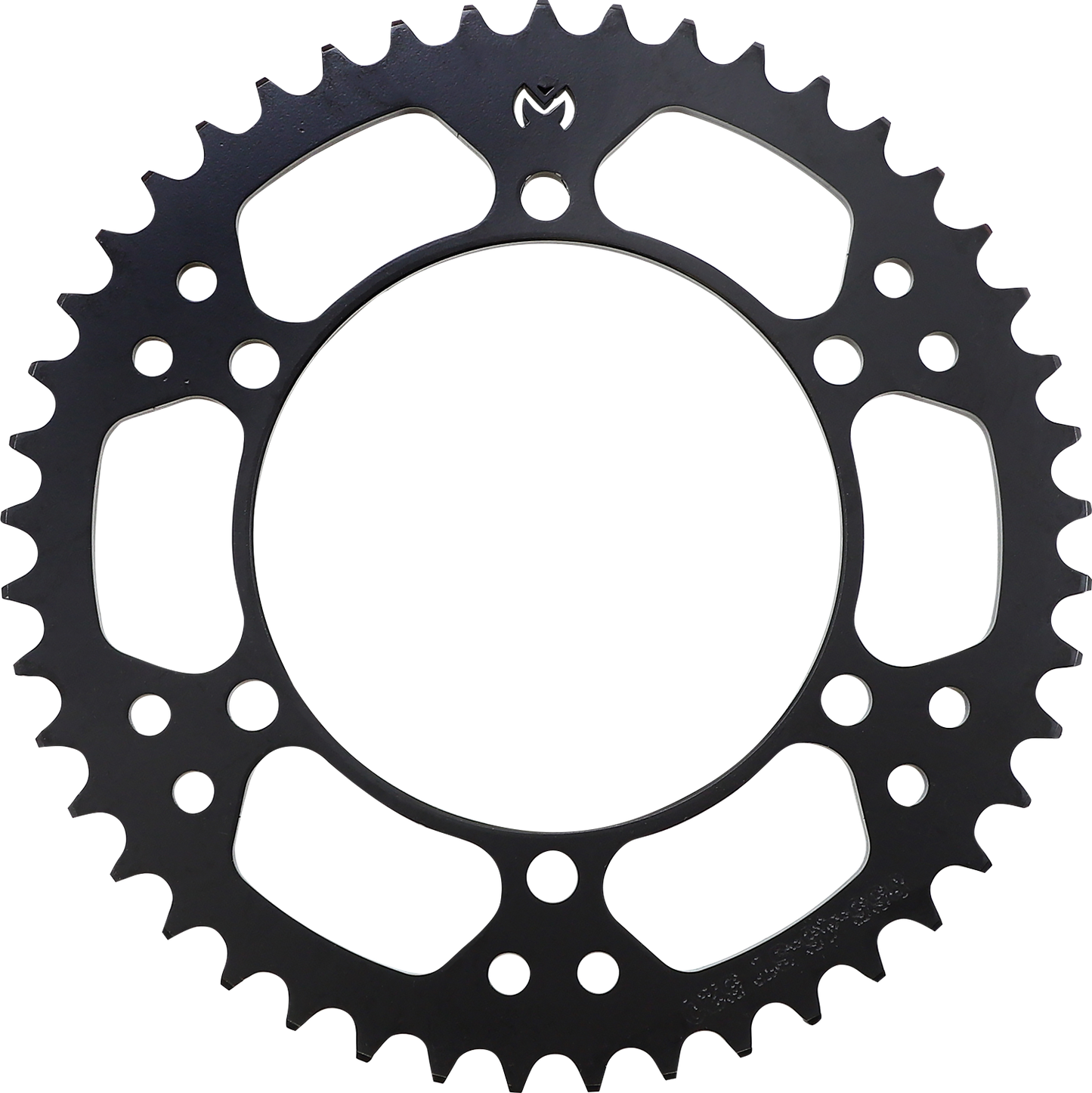 Moose Offroad Yamaha rear sprocket with 45 teeth, high-carbon steel, zinc-plated for durability and off-road performance.