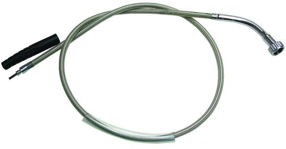 MOTION PRO, Motion Pro Armor Coat Speedo Coat Part 66-0263 - Stainless Steel Weave with Chrome Fittings