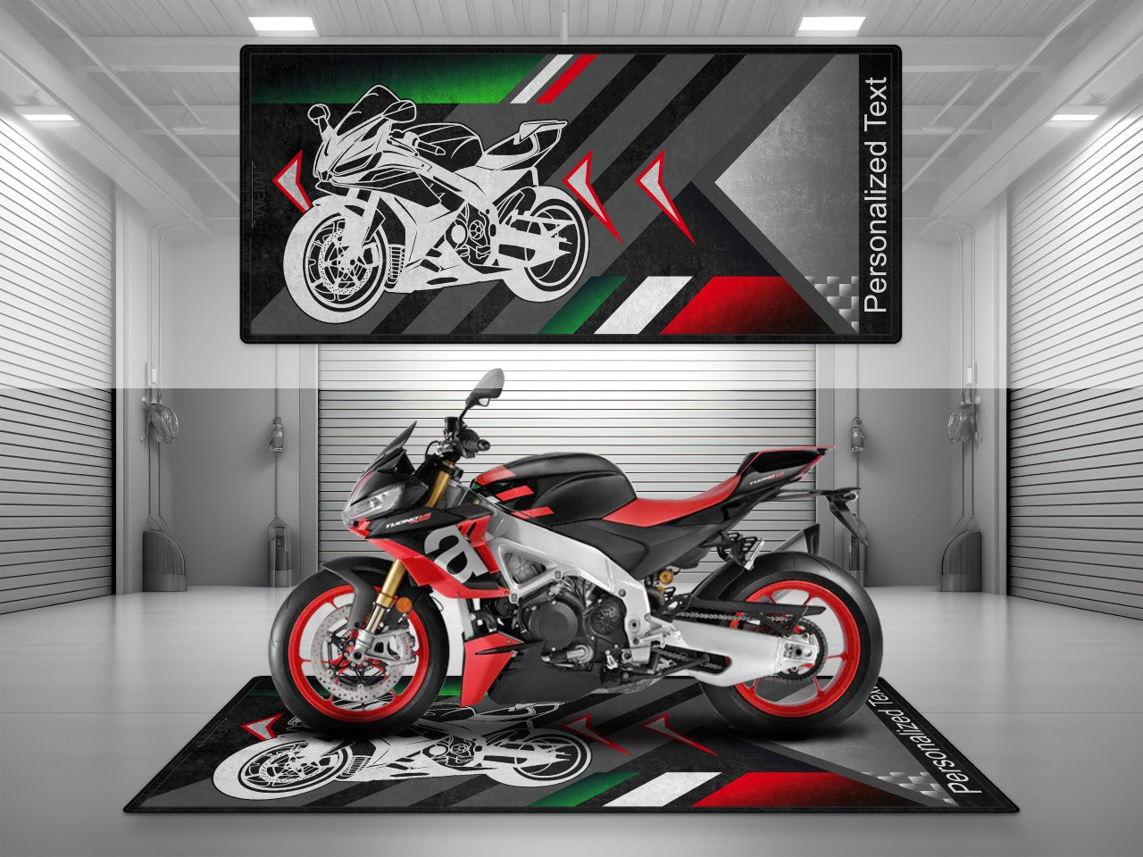 Motorcycle Mat for RSV4 Sportbike Motorcycle - U601 - Howling Moto