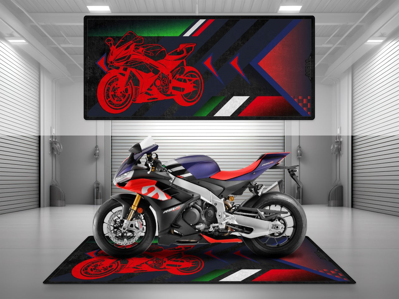 Motorcycle Mat for RSV4 Sportbike Motorcycle - U601 - Howling Moto