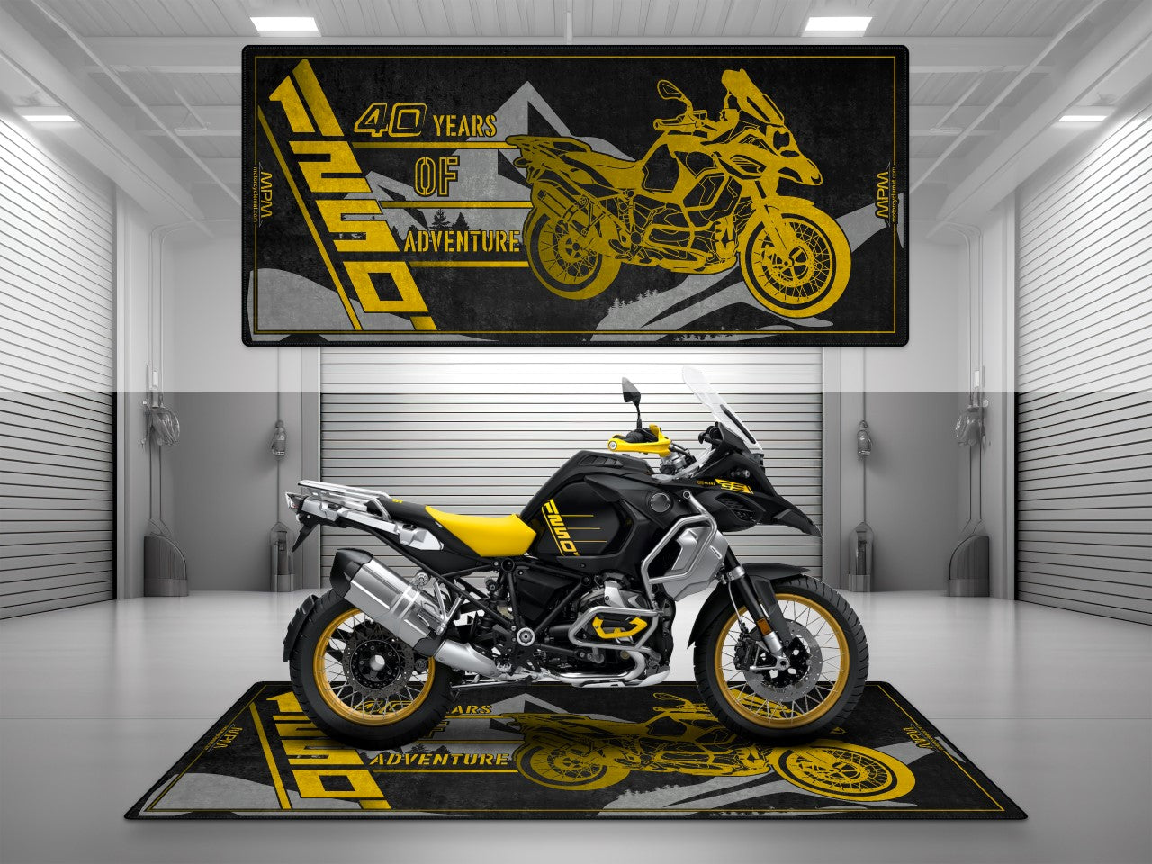 Motorcycle Mat for R1250GS Motorcycle - U501 - Howling Moto
