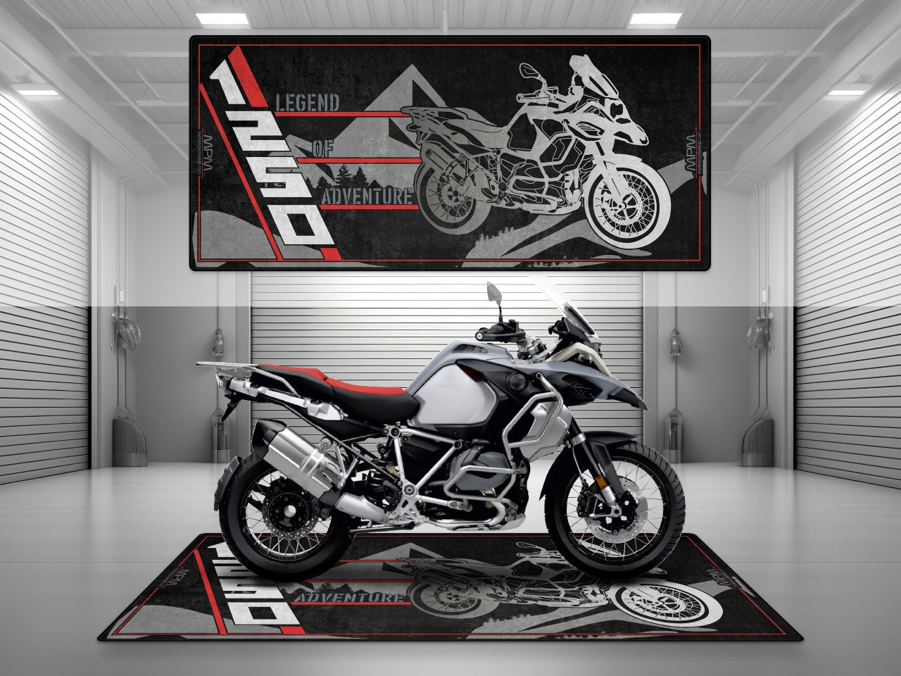 Motorcycle Mat for R1250GS Motorcycle - U501 - Howling Moto