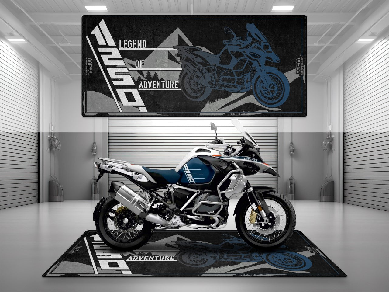 Motorcycle Mat for R1250GS Motorcycle - U501 - Howling Moto