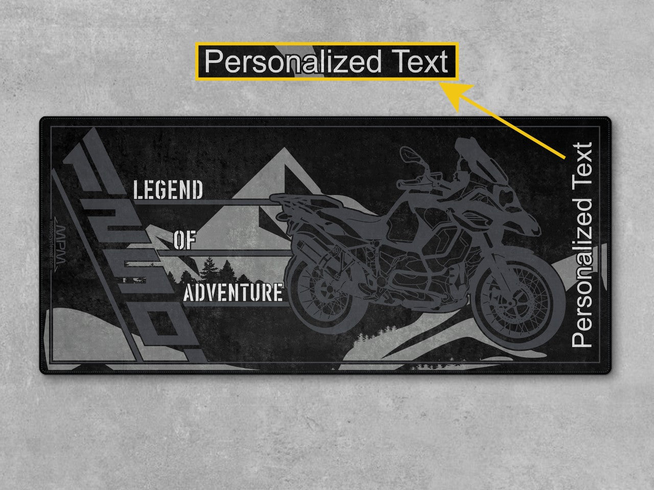 Motorcycle Mat for R1250GS Motorcycle - U501 - Howling Moto