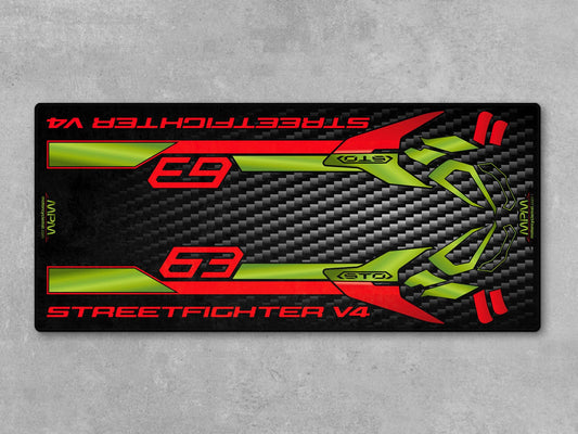 Motorcycle Mat for Ducati Streetfighter V4 Lamborghini Edition - MM4115 - Howling Moto