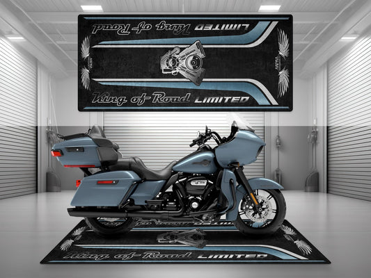 Motorcycle Mat For Cruiser Motorcycle "King of Road Limited" - MM4121 - Howling Moto