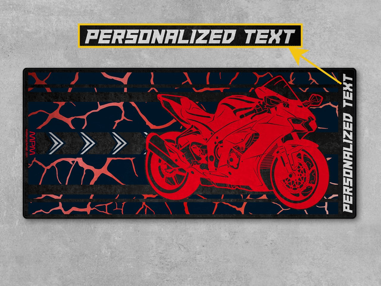 Motorcycle Mat for Kawasaki Motorcycle - U202 - Howling Moto