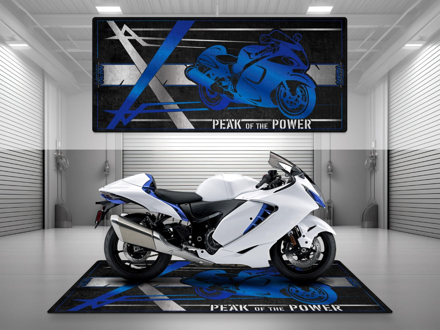 Motorcycle Mat for Suzuki Hayabusa Motorcycle - U101 - Howling Moto