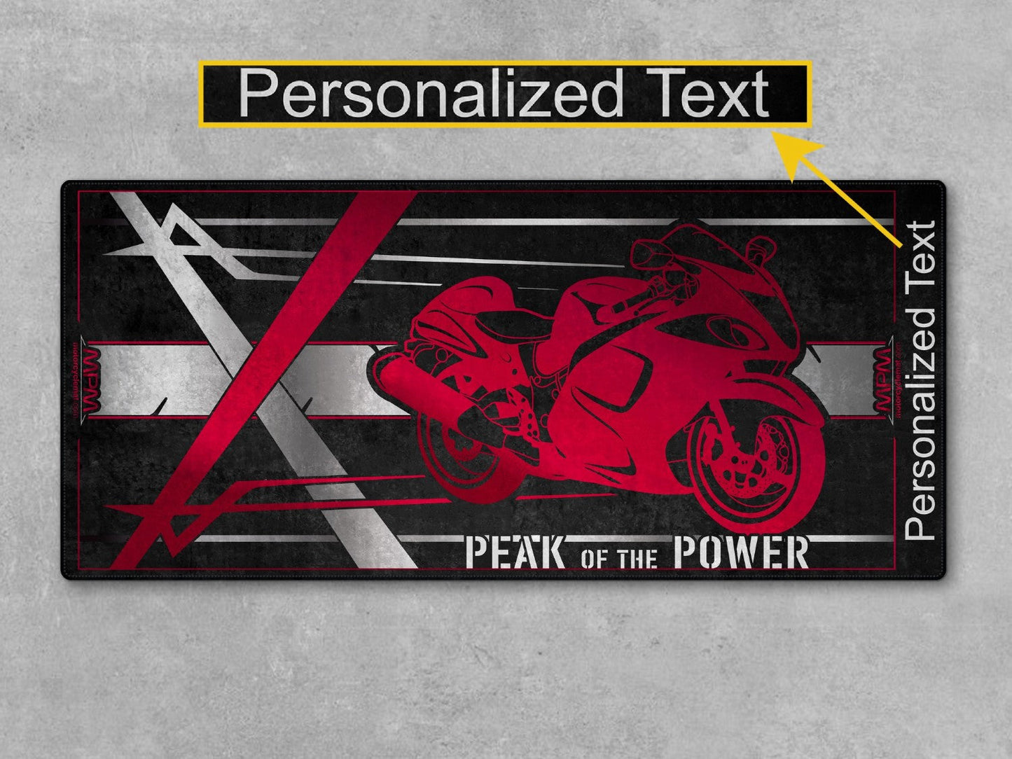 Motorcycle Mat for Suzuki Hayabusa Motorcycle - U101 - Howling Moto