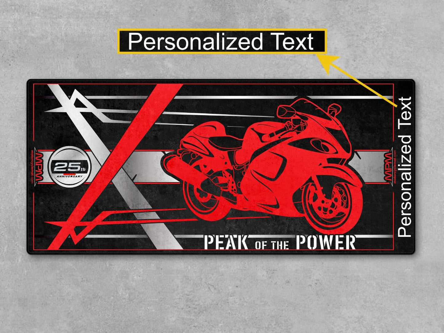 Motorcycle Mat for Suzuki Hayabusa Motorcycle - U101 - Howling Moto