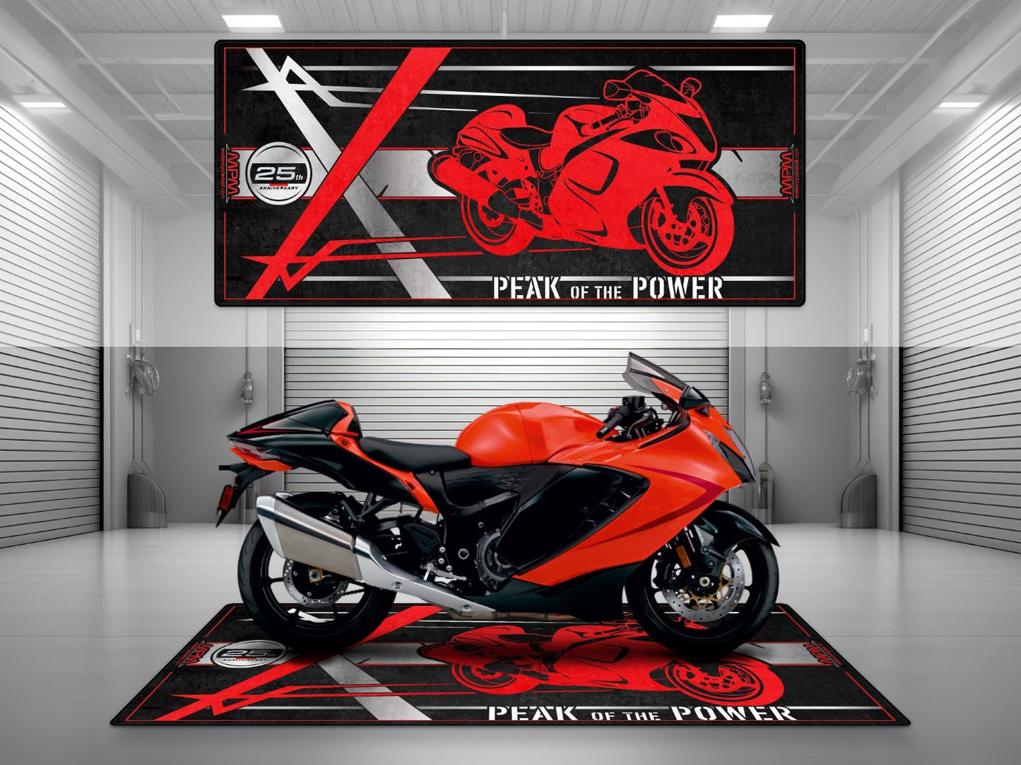 Motorcycle Mat for Suzuki Hayabusa Motorcycle - U101 - Howling Moto