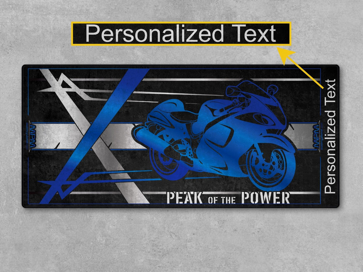 Motorcycle Mat for Suzuki Hayabusa Motorcycle - U101 - Howling Moto